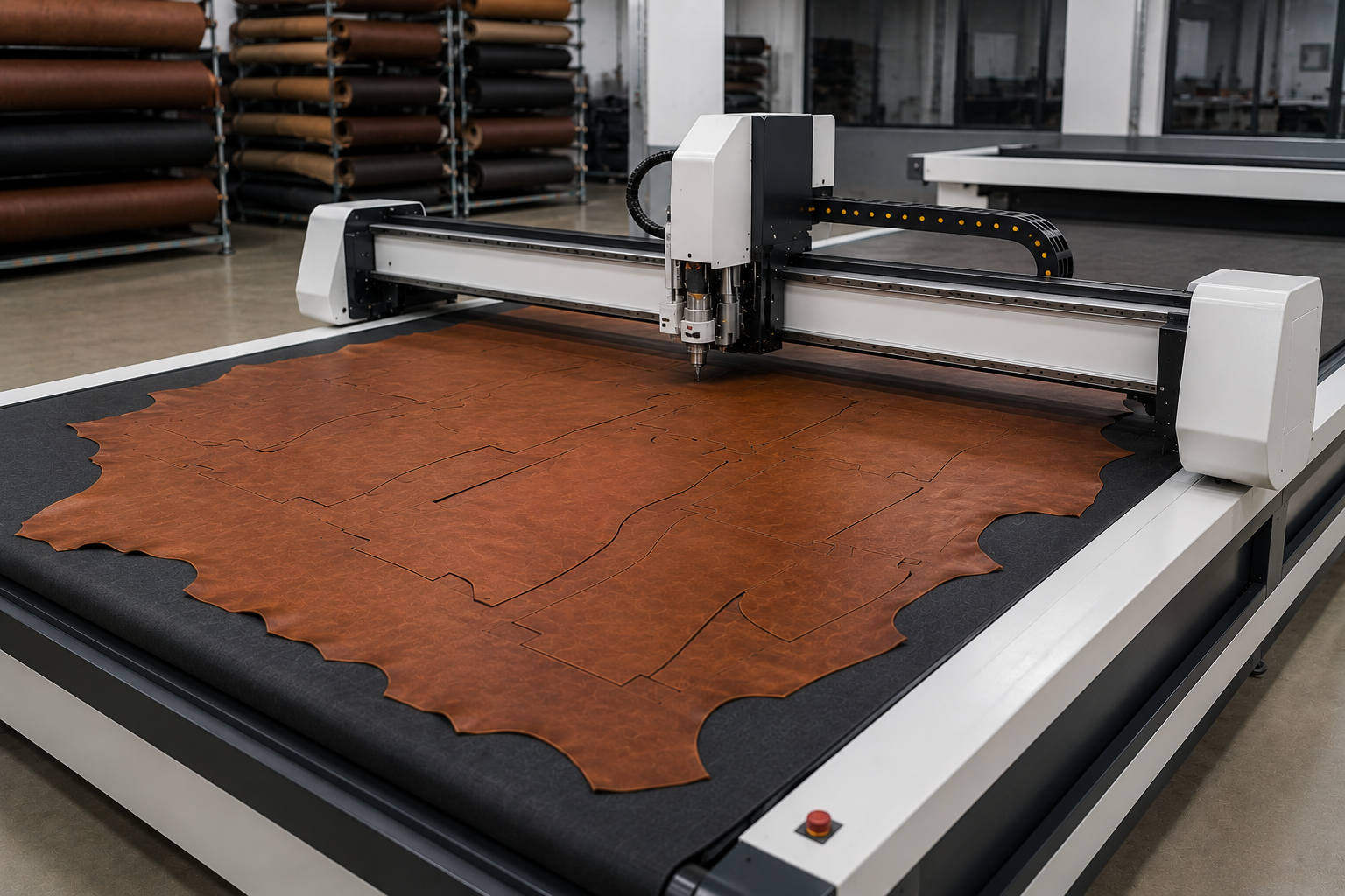 Genuine Leather Cutting Machine